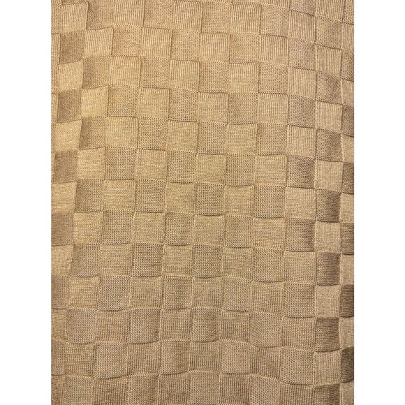 Madewell NWT V-Neck Brown Checkerboard Jacquard Cardigan Size small - Picture 8 of 16